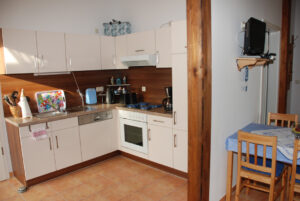 Ferienwohnung "Gartenzauber", Küche - Tourismushof Clewes Grün