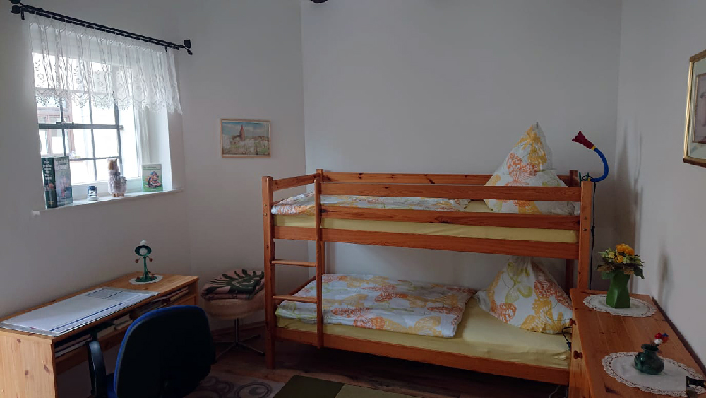 Ferienwohnung "Immergrün" - Schlafbereich