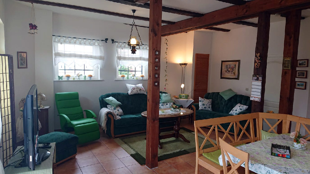 Ferienwohnung "Immergrün" - Wohnbereich